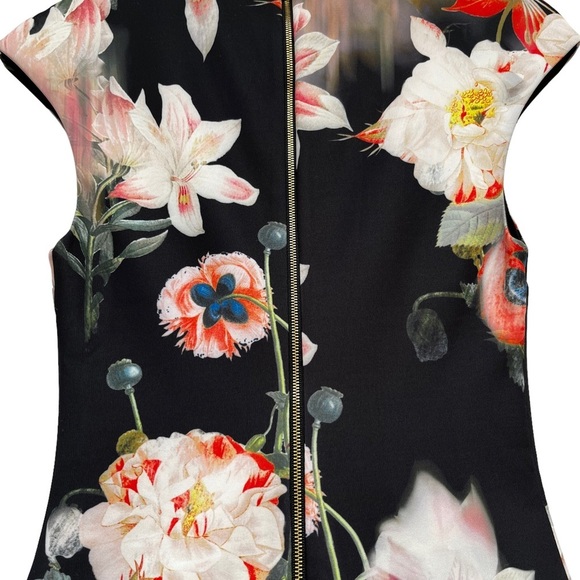 Ted Baker Opulent Bloom Body Con Sleeveless Dress EUC - Picture 6 of 15